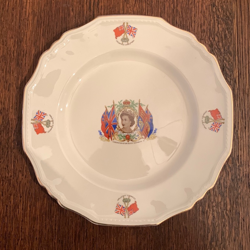 Vintage Queen Elizabeth II  Coronation Collector’s Plate